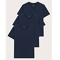 multipack maglie da uomo scollo a v 3 daily / blu notte / xxl blu notte
