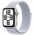 Apple Watch Se Gps 40mm Silver Aluminium Case With Blue Cloud Sport Loop