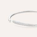 bangle silver shine argento rodiato cubic zirconia collezione silver shine bianco