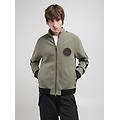 felpa full-zip a collo alto