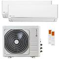 condizionatore ezcool dual split 18000+18000 btu inverter a unità esterna 12. 3 kw
