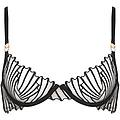 bluebella goya reggiseno trasparente/nero