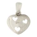 ciondolo cuore donna oro bianco gl100215
