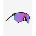 occhiali hero small nero opaco con lenti nano optics lilla blu