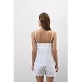 top in tela di cotone sangallo made with love donna bianco taglia l