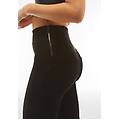 pantaloni wr. up flare vita alta in similpelle wet effect nero donna large