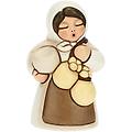 donna con formaggio presepe classico