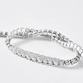 bracciale tennis silver elegance argento rodiato cubic zirconia collezione silver elegance bianco