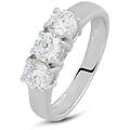 anello trilogy diamade oro bianco diamante lab-grown collezione diamade misura 52 oro bianco