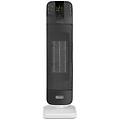 hfx65v20 bend line termoventilatore ceramico a torre oscillante potenza 2000 w timer bianco-nero
