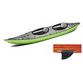 canoa gonfiabile swing 2 verde con pinna 043911-g (1c/11c)