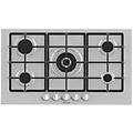 gm973xf piano cottura acciaio inossidabile da incasso gas 5 fornello(i) (gm973xf)