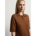 - maglione marrone in lana regular fit donna marrone chiaro taglia xs