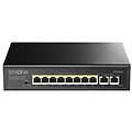 STRONG switch di rete 8 porte poe+ black sw8010poe+ gigabit (1000base-tx)