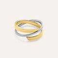 anello fascia isabelle oro bicolore collezione isabelle misura 52 bicolore