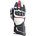 guanti moto racing rs circuit hp in pelle nero/bianco/r taglia 3x