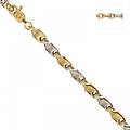 bracciale uomo in oro giallo e bianco 803321734697