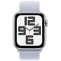 - watch se gps 44mm cassa in alluminio color argento con blu tempesta sport loop