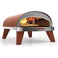 piana forno a gas per pizza colore terracotta
