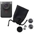 powershot v10 videocamera 4k per vlogging (argento) vlog camera all-in-one tascabile e con supporto