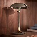 lampada da tavolo cycnus taupe ferro altezza 48 cm e27