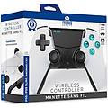 controller wireless led bianco compatibile ps5 pc