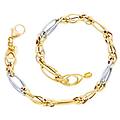 bracciale donna in oro giallo e bianco 241496