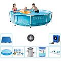 - piscina fuori terra in giro 305x76 cm blu include accessori coordinati a1356