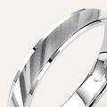 fede classica satinata 3. 5 mm oro bianco collezione fede fantasia 375/1000 oro bianco