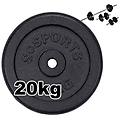 - trade shop disco in ghisa nera piastra pesi per bilanciere manubri fitness palestra da 20kg