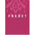 felpa zip leggera con cappuccio e dettagli floreali beetroot purple donna large