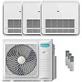 condizionatore console akt trial split 12000+12000+18000 btu inverter a++ unità esterna 10 kw