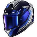 casco skwal i3 rhad blue / chrom / silver blu xxl