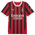 puma. maglia gara home ac milan 24/25 da uomo for all time red black maglia maniche corte ritiro