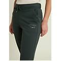 pantaloni con spacchi laterali sul fondo deep forest donna small