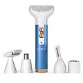 set epilatore usb evapore con diverse testine blu