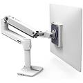 ergotron lx desk mount lcd arm no grommet bright white texture 45-490-216a