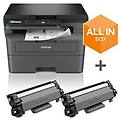 multifunzione 3in1 laser a4 all in box grey e black dcpl2627dwxl