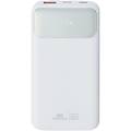 batteria portatile 10000mah bianco con ricarica rapida