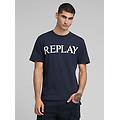 t-shirt in jersey con logo stampato