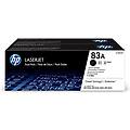 83a dual pack confezione da 2 nero originale laserjet cartuccia toner ( cf283ad ) per laserjet pro