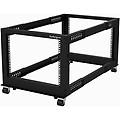 armadio server rack a telaio aperto 8u compatto a 4 montanti con profondita' regolabile 23-41''