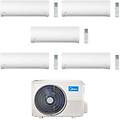 climatizzatore penta split serie xtreme pro 9+9+9+9+9 con m5oe-42hfn8-q inverter r 32 wi-fi classe