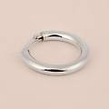 mono orecchino a cerchio toujours oro bianco collezione toujours oro bianco
