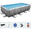 - set piscina rettangolare power steel 549x274x122 cm