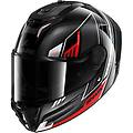 casco spartan rs byrhon nero / iridium / rosso nero rosso xs