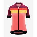 maglia jerseyka stripe manica corta rosa lilla donna m