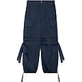 cargo pants da bambina in popeline di cotone