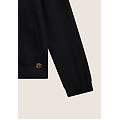 felpa donna collo alto e zip con maniche ampie nero donna medium