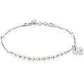 bracciale silver pearls argento rodiato perla sintentica collezione silver pearls bianco